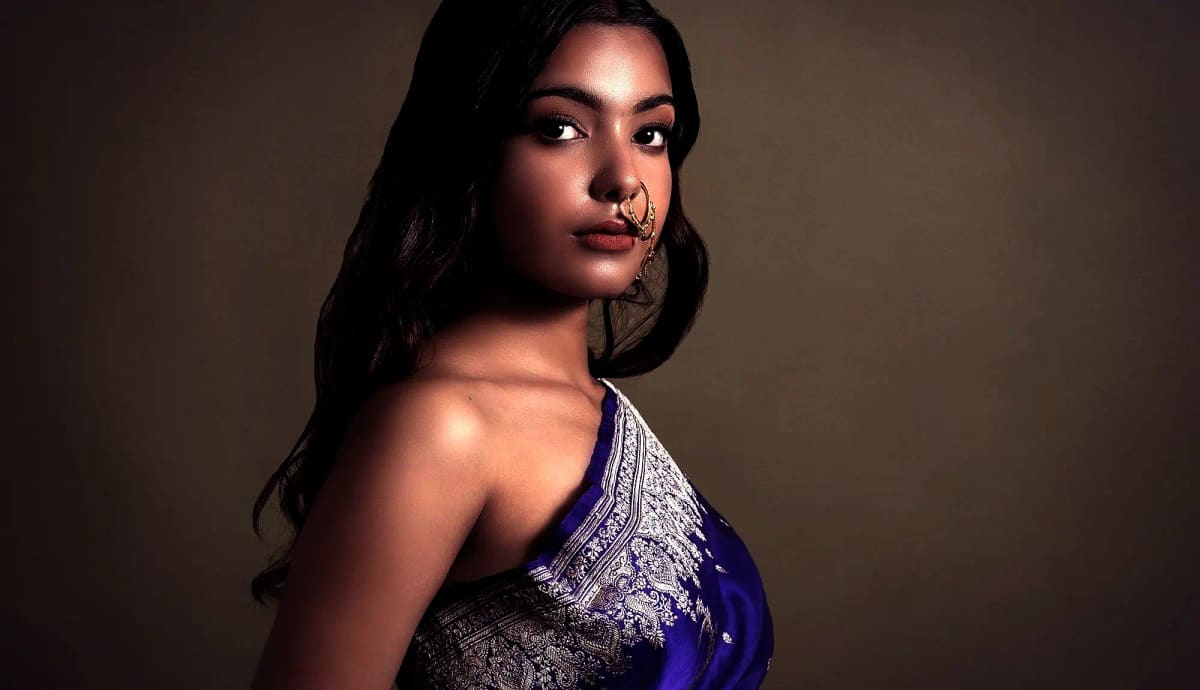 A lehenga skirt styled three different ways
