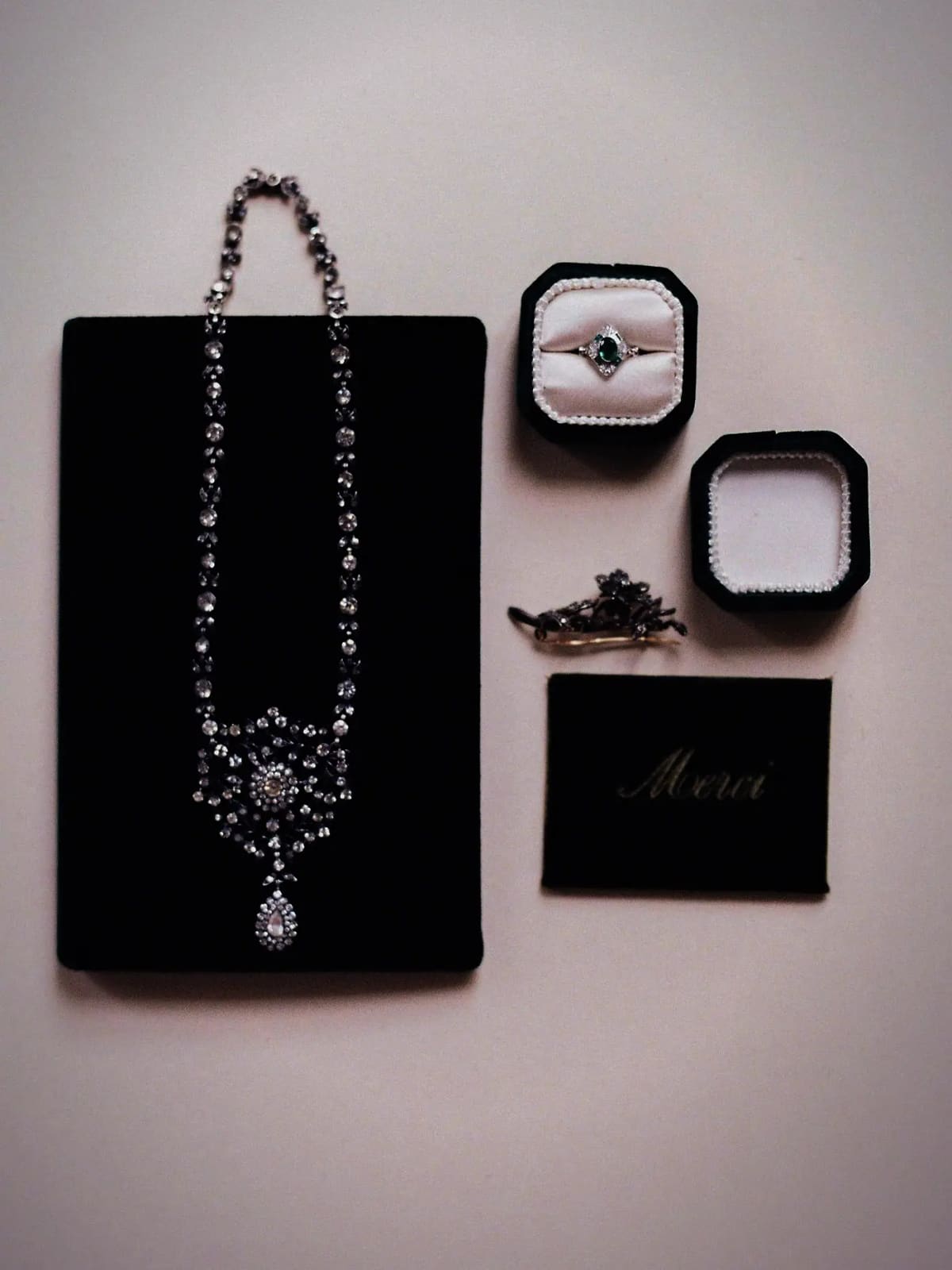 The choker worn with a bridal ensemble