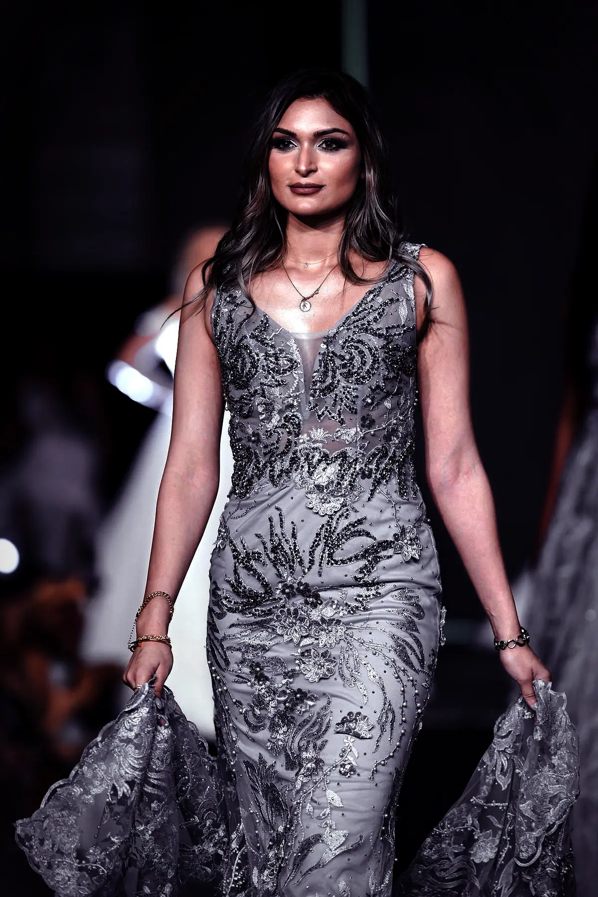 Festive lehenga in movement