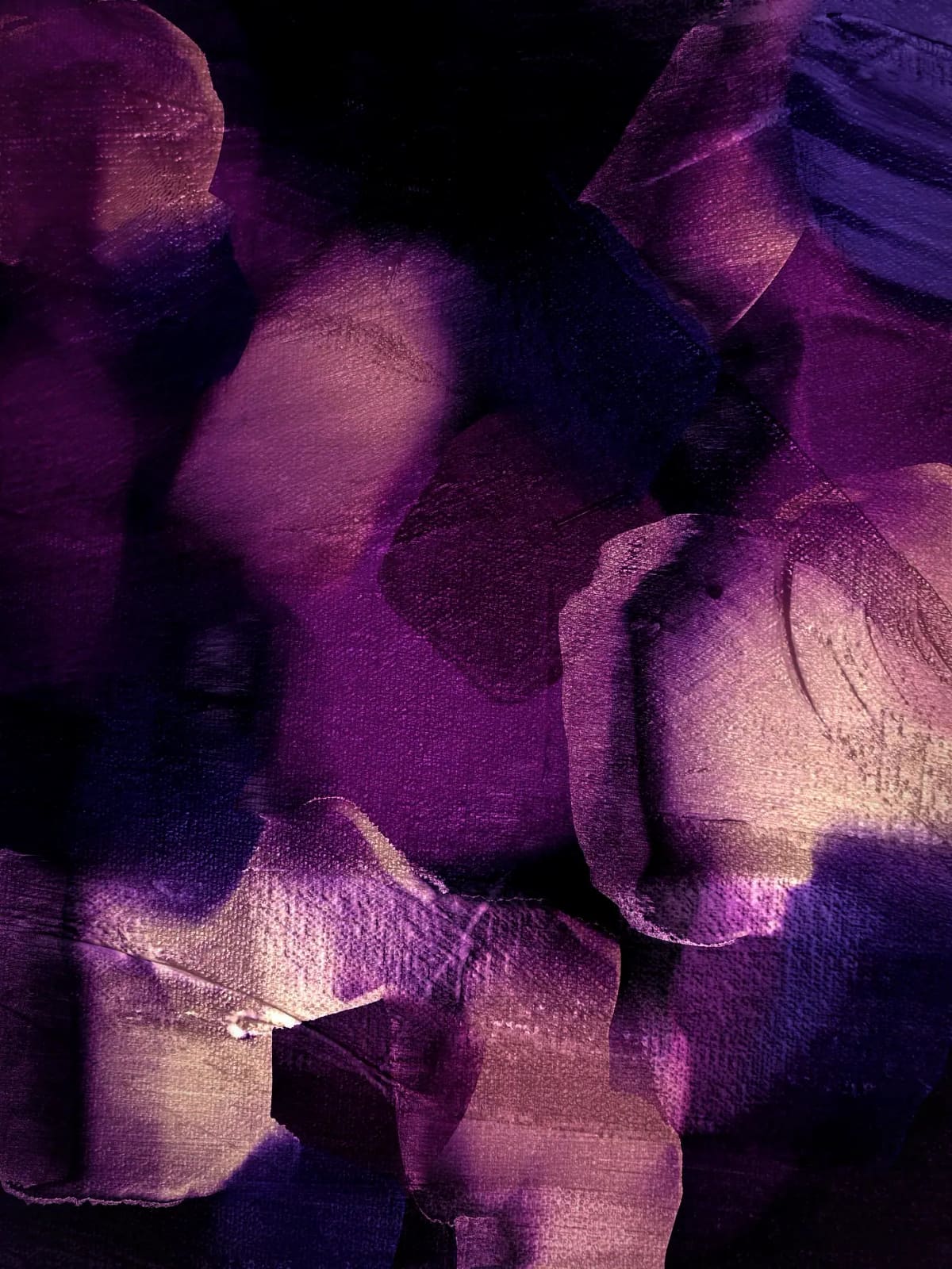 Plum Silk Dupatta — front view